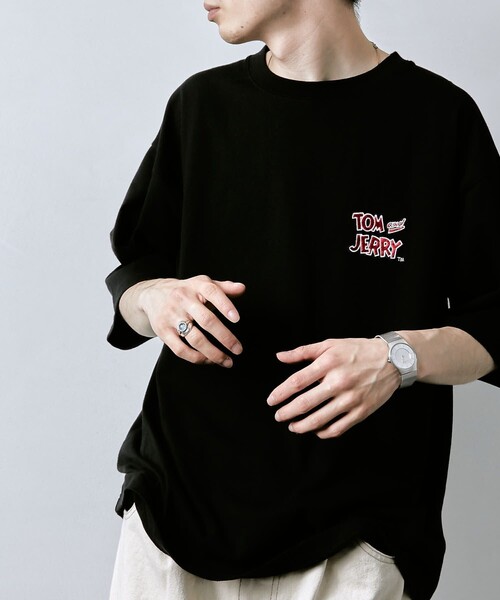 PUBLUX(パブリュクス)の「〇【Tom and Jerry】別注プリントTシャツ/グラフィック/ユニセックス/(Tシャツ/カットソー・メンズ・ホワイト/ブラック/ベージュ/サックスブルー・SMALL/MEDIUM/LARGE/X-LARGE)」の17枚目の写真