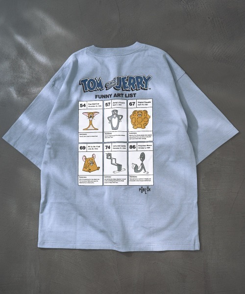 PUBLUX(パブリュクス)の「〇【Tom and Jerry】別注プリントTシャツ/グラフィック/ユニセックス/(Tシャツ/カットソー・メンズ・ホワイト/ブラック/ベージュ/サックスブルー・SMALL/MEDIUM/LARGE/X-LARGE)」の21枚目の写真