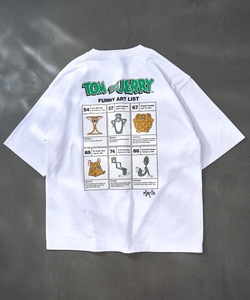 PUBLUX(パブリュクス)の「〇【Tom and Jerry】別注プリントTシャツ/グラフィック/ユニセックス/(Tシャツ/カットソー・メンズ・ホワイト/ブラック/ベージュ/サックスブルー・SMALL/MEDIUM/LARGE/X-LARGE)」の19枚目の写真