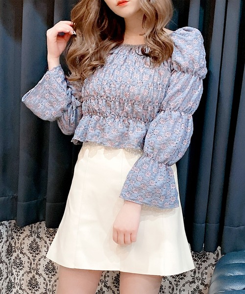 Rmine（アールマイン）の「レースシャーリングブラウス（シャツ/ブラウス・レディース・ホワイト/ブルー・FREE）」の14枚目の写真