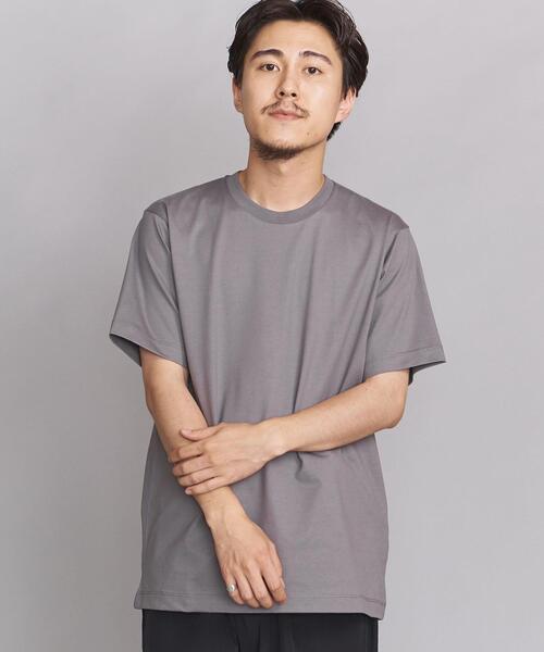 ＜H＞beauty&youthコットンハイゲージ カットオフTシャツ H＞コットンハイゲージ カットオフTシャツ