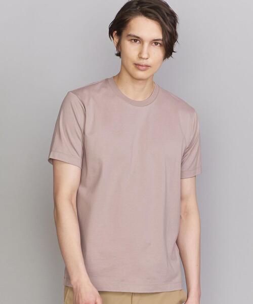 BEAUTY&YOUTH UNITED ARROWS（ビューティーアンドユースユナイテッドアローズ）の「BY ハイゲージ コットン Tシャツ（Tシャツ/カットソー・メンズ・ホワイト/ライトグレー/ブラック/オリーブ/ライトピンク/その他1・SMALL/MEDIUM/LARGE/X-LARGE）」の5枚目の写真