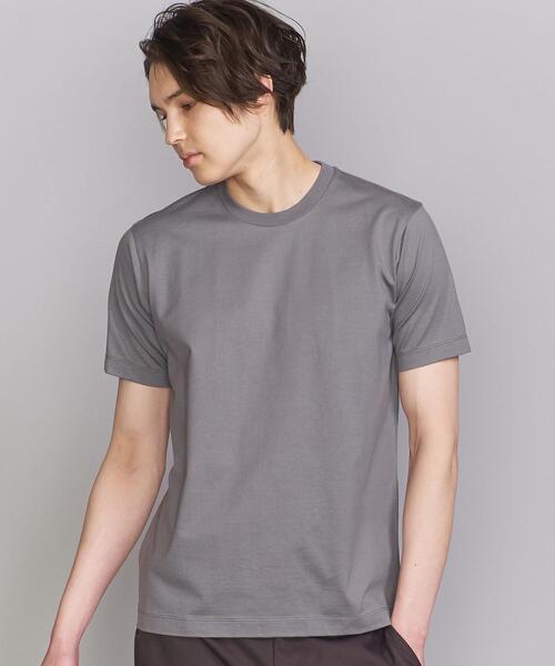 BEAUTY&YOUTH UNITED ARROWS（ビューティーアンドユースユナイテッドアローズ）の「BY ハイゲージ コットン Tシャツ（Tシャツ/カットソー・メンズ・ホワイト/ライトグレー/ブラック/オリーブ/ライトピンク/その他1・SMALL/MEDIUM/LARGE/X-LARGE）」の4枚目の写真