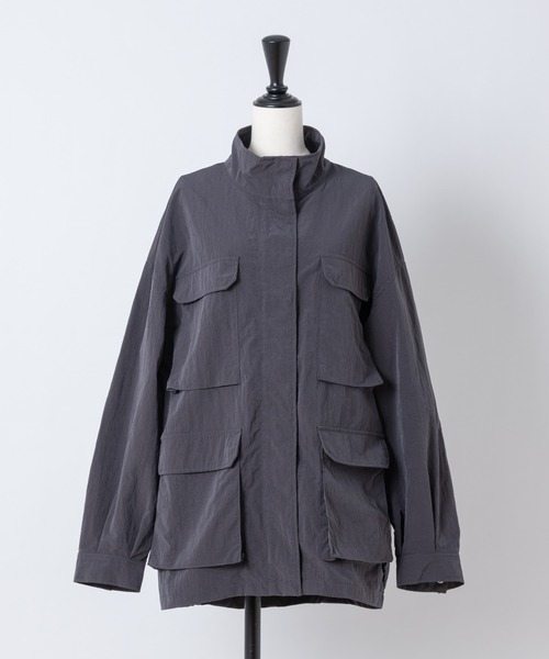 Rewde（ルゥデ）の「スタンドカラージャケット（1R16-8810252）（その他アウター・レディース・チャコールグレー/ベージュ・M/L）」の16枚目の写真