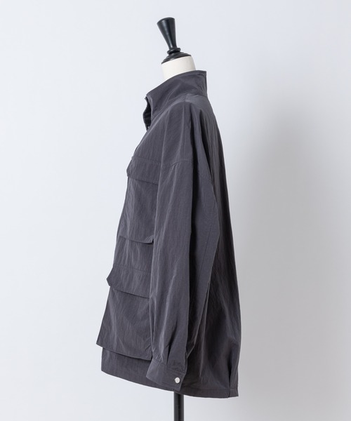 Rewde（ルゥデ）の「スタンドカラージャケット（1R16-8810252）（その他アウター・レディース・チャコールグレー/ベージュ・M/L）」の10枚目の写真