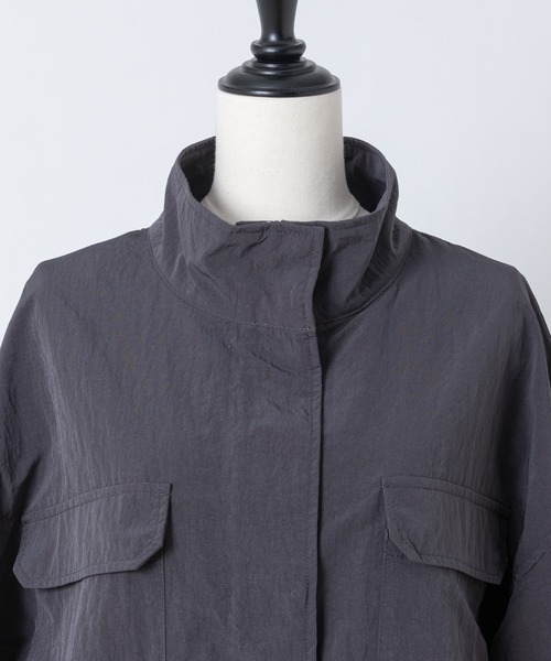 Rewde（ルゥデ）の「スタンドカラージャケット（1R16-8810252）（その他アウター・レディース・チャコールグレー/ベージュ・M/L）」の13枚目の写真