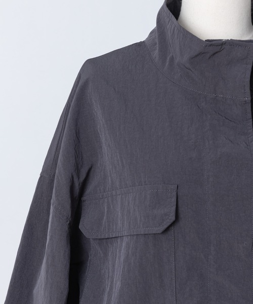 Rewde（ルゥデ）の「スタンドカラージャケット（1R16-8810252）（その他アウター・レディース・チャコールグレー/ベージュ・M/L）」の4枚目の写真