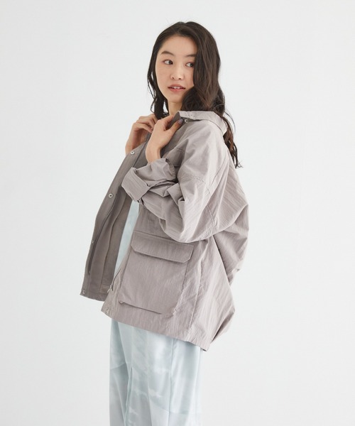 Rewde（ルゥデ）の「スタンドカラージャケット（1R16-8810252）（その他アウター・レディース・チャコールグレー/ベージュ・M/L）」の18枚目の写真