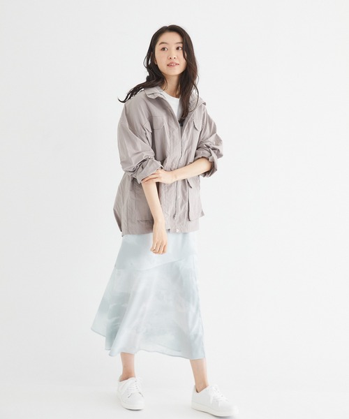 Rewde（ルゥデ）の「スタンドカラージャケット（1R16-8810252）（その他アウター・レディース・チャコールグレー/ベージュ・M/L）」の20枚目の写真