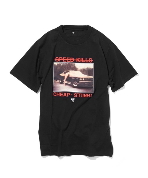 JACK & MARIE（ジャックアンドマリー）の「THRILLS Speed Kills Merch Fit Tee (スリルズ )(ブラック)(TS20-128B)（Tシャツ/カットソー・メンズ・ブラック・M/L）」の5枚目の写真