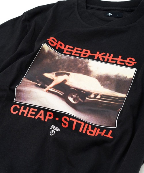 JACK & MARIE（ジャックアンドマリー）の「THRILLS Speed Kills Merch Fit Tee (スリルズ )(ブラック)(TS20-128B)（Tシャツ/カットソー・メンズ・ブラック・M/L）」の8枚目の写真