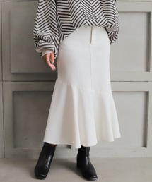 ストレッチデニム＆ツイルマーメイドスカート