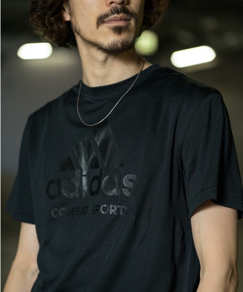adidas（アディダス）の「【adidas combat sports】アディダスコンバットスポーツ　Tシャツ/半袖（Tシャツ/カットソー・メンズ・ホワイト/ネイビー/ブラック/ブラック×ゴールド/ブラック×ブラック・XL/M/L）」の3枚目の写真