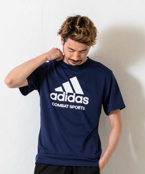 adidas（アディダス）の「【adidas combat sports】アディダスコンバットスポーツ　Tシャツ/半袖（Tシャツ/カットソー・メンズ・ホワイト/ネイビー/ブラック/ブラック×ゴールド/ブラック×ブラック・XL/M/L）」の5枚目の写真
