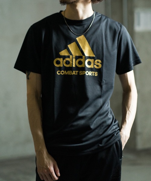 adidas（アディダス）の「【adidas combat sports】アディダスコンバットスポーツ　Tシャツ/半袖（Tシャツ/カットソー・メンズ・ホワイト/ネイビー/ブラック/ブラック×ゴールド/ブラック×ブラック・XL/M/L）」の4枚目の写真