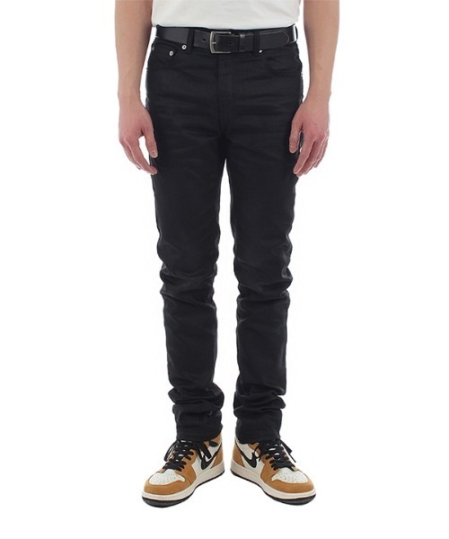 Union Garments(ユニオンガーメンツ)の「【Union Garments 】スリムストレート コーティングジーンズ / SLIM STRAIGHT COATING JEANS(デニムパンツ・メンズ・ブラック・32inch/30inch/28inch/34inch/31inch/29inch/33inch)」の1枚目の写真