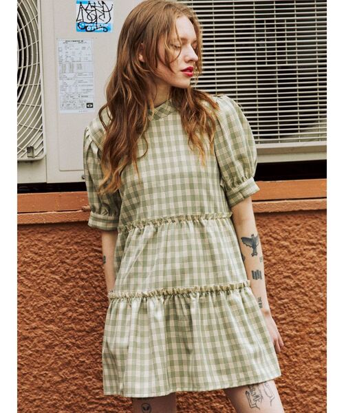 jouetie（ジュエティ）の「リボンティアードチュニック（チュニック・レディース・ブラック/その他1/オフホワイト・MEDIUM）」の5枚目の写真