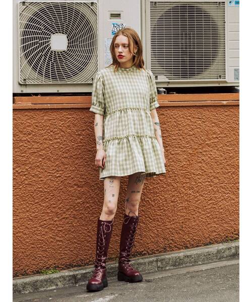 jouetie（ジュエティ）の「リボンティアードチュニック（チュニック・レディース・ブラック/その他1/オフホワイト・MEDIUM）」の6枚目の写真