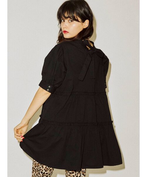 jouetie（ジュエティ）の「リボンティアードチュニック（チュニック・レディース・ブラック/その他1/オフホワイト・MEDIUM）」の10枚目の写真