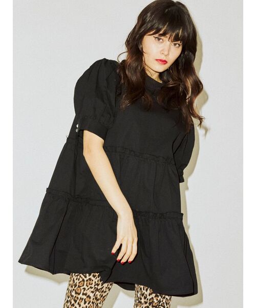 jouetie（ジュエティ）の「リボンティアードチュニック（チュニック・レディース・ブラック/その他1/オフホワイト・MEDIUM）」の12枚目の写真