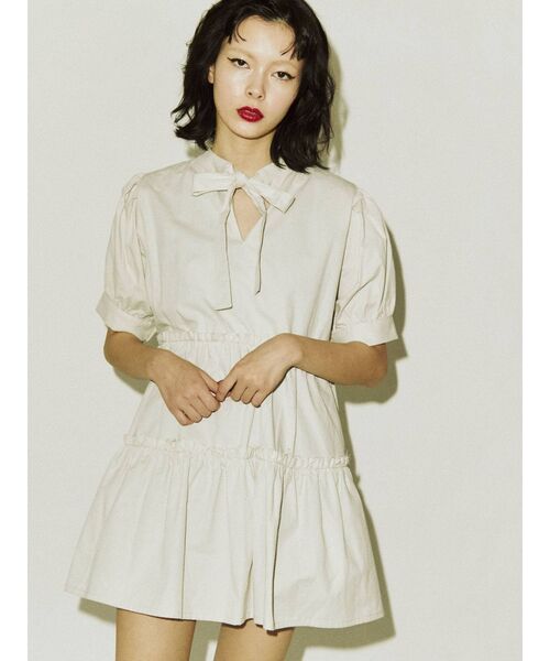 jouetie（ジュエティ）の「リボンティアードチュニック（チュニック・レディース・ブラック/その他1/オフホワイト・MEDIUM）」の17枚目の写真