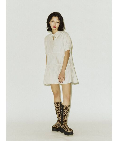 jouetie（ジュエティ）の「リボンティアードチュニック（チュニック・レディース・ブラック/その他1/オフホワイト・MEDIUM）」の19枚目の写真