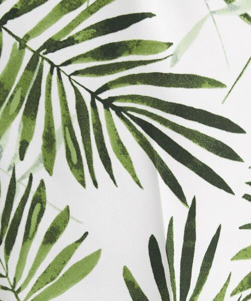 green label relaxing（グリーンレーベルリラクシング）の「FM リーフ プリント イージー パンツ（その他パンツ・レディース・ブラック/オフホワイト・FREE）」の11枚目の写真