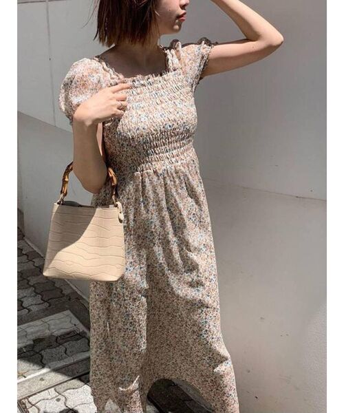 dazzlin（ダズリン）の「シフォンシャーリングロングワンピース（ワンピース・レディース・その他1/その他2・FREE）」の4枚目の写真