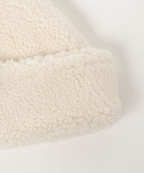 Ray BEAMS（レイビームス）の「CONTROL FREAK × Ray BEAMS / 別注 ボア ワッチキャップ（キャップ・レディース・ブラック/オフホワイト・ONE SIZE）」の8枚目の写真