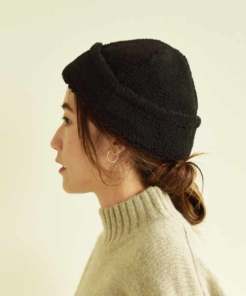 Ray BEAMS（レイビームス）の「CONTROL FREAK × Ray BEAMS / 別注 ボア ワッチキャップ（キャップ・レディース・ブラック/オフホワイト・ONE SIZE）」の15枚目の写真