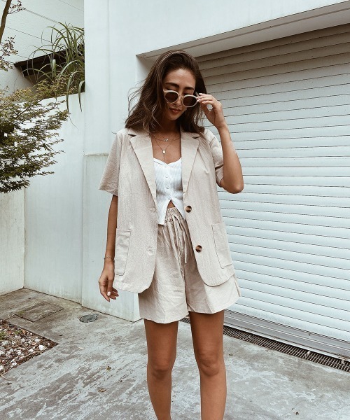 esutoreja（エストレジャ）の「フロントボタンメロウキャミソール（キャミソール・レディース・ピンク/ホワイト/ブラック・FREE）」の7枚目の写真