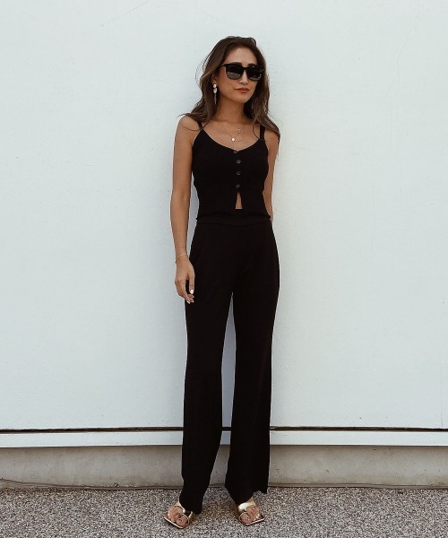 esutoreja（エストレジャ）の「フロントボタンメロウキャミソール（キャミソール・レディース・ピンク/ホワイト/ブラック・FREE）」の18枚目の写真