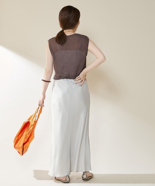 SHENERY（シーナリー）の「ルーズノースリーブカットソー（Tシャツ/カットソー・レディース・ライトグレー/ブラック/オフホワイト/グレー系その他・FREE）」の21枚目の写真