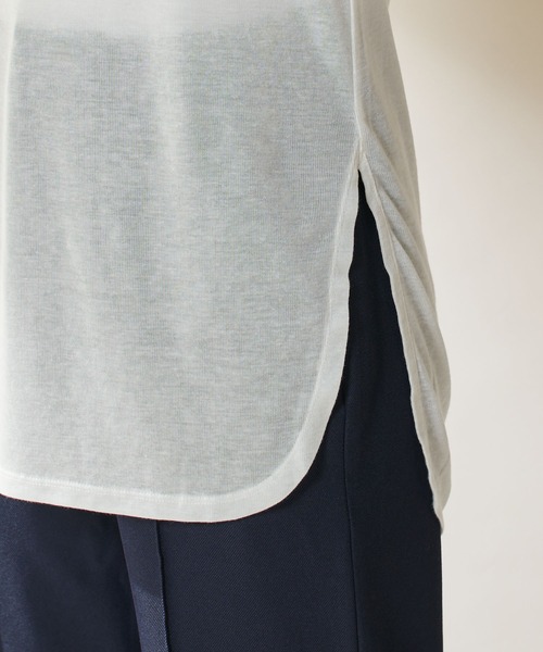 SHENERY（シーナリー）の「ルーズノースリーブカットソー（Tシャツ/カットソー・レディース・ライトグレー/ブラック/オフホワイト/グレー系その他・FREE）」の8枚目の写真