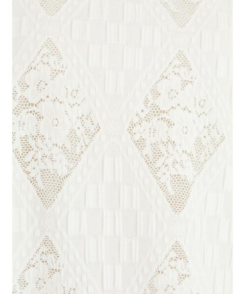 Sugar spoon（シュガースプーン）の「・SUGAR SPOON ダイヤレースチュニック＊（Tシャツ/カットソー・レディース・ブラック/サックスブルー/ピンク/アイボリー・FREE）」の13枚目の写真