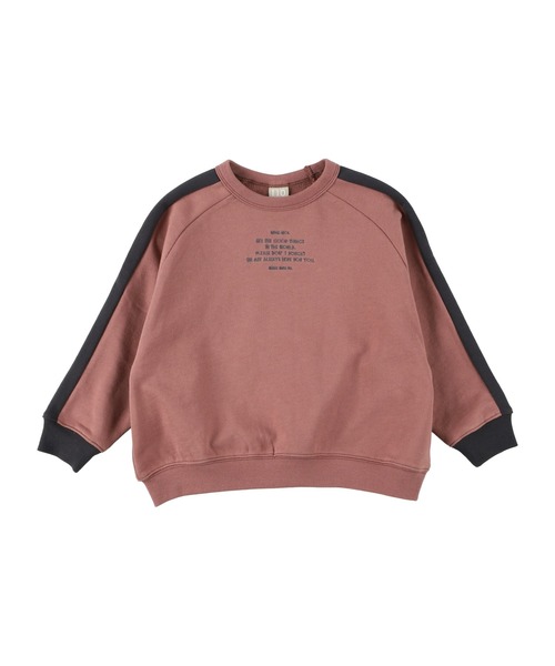 DILASH（ディラッシュ）の「ラグランゆったりトレーナー（スウェット・キッズ・ネイビー/ブラウン/オリーブ・120/110/130/100/140/150/90/80）」の4枚目の写真