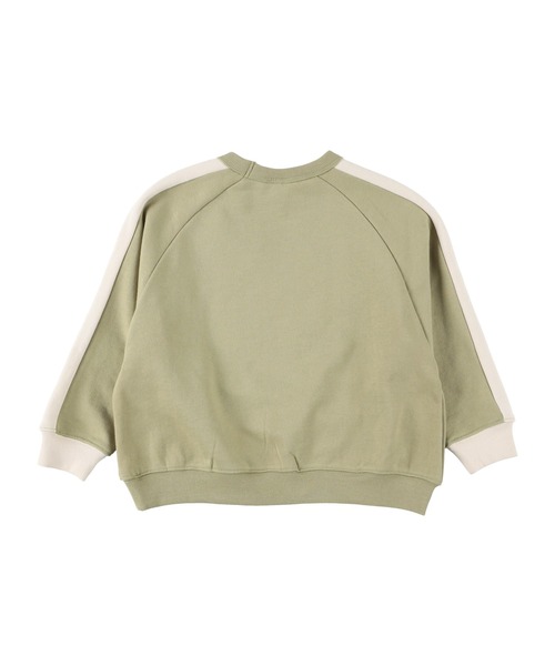 DILASH（ディラッシュ）の「ラグランゆったりトレーナー（スウェット・キッズ・ネイビー/ブラウン/オリーブ・120/110/130/100/140/150/90/80）」の5枚目の写真