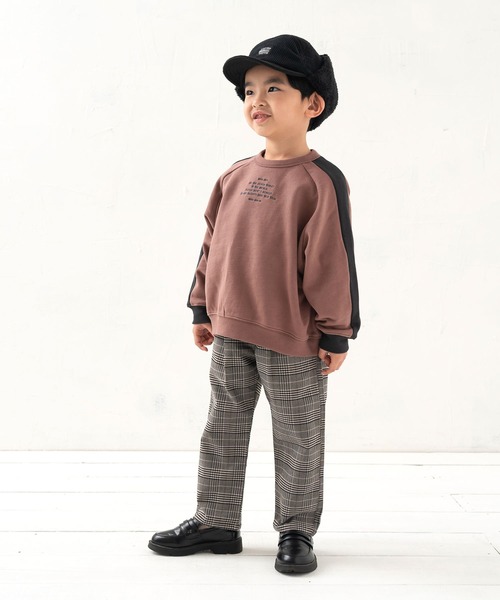 DILASH（ディラッシュ）の「ラグランゆったりトレーナー（スウェット・キッズ・ネイビー/ブラウン/オリーブ・120/110/130/100/140/150/90/80）」の6枚目の写真