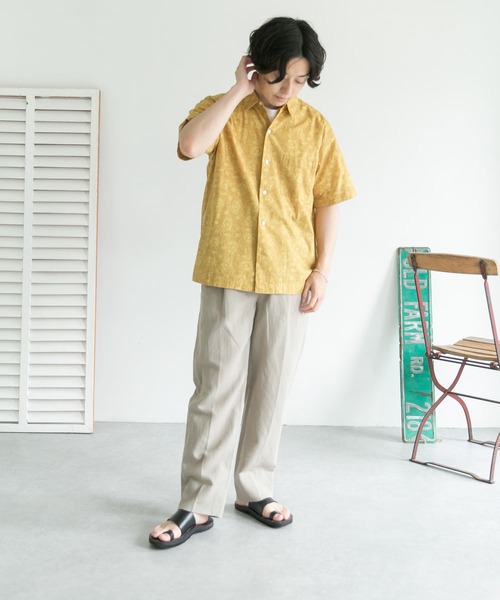 URBAN RESEARCH DOORS（アーバンリサーチドアーズ）の「バティックプリントシャツ（シャツ/ブラウス・メンズ・ブラック/イエロー・38/40）」の14枚目の写真