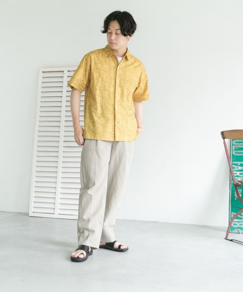 URBAN RESEARCH DOORS（アーバンリサーチドアーズ）の「バティックプリントシャツ（シャツ/ブラウス・メンズ・ブラック/イエロー・38/40）」の12枚目の写真