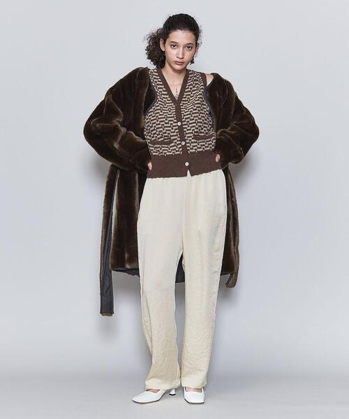 6（ロク）の「＜6(ROKU)＞SATIN PANTS 2/パンツ（その他パンツ・レディース・オフホワイト/ブラック/ピンク/イエロー/ライム・38/36）」の19枚目の写真