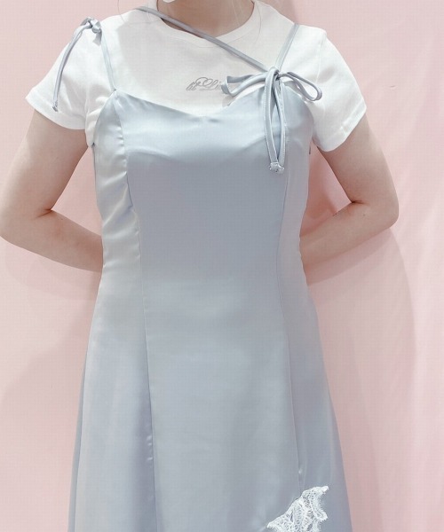 lilLilly（リルリリー）の「メタリックロゴTシャツ（Tシャツ/カットソー・レディース・ホワイト/ブラック/ピンク/ブルー・FREE）」の14枚目の写真