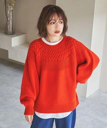 coen | ［洗える］タンショクキュウシンニット#(ニット/セーター)