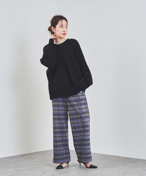 coen（コーエン）の「［洗える］タンショクキュウシンニット#（ニット/セーター・レディース・ライトブルー/ブラック/オレンジ/オフホワイト・MEDIUM/LARGE）」の8枚目の写真