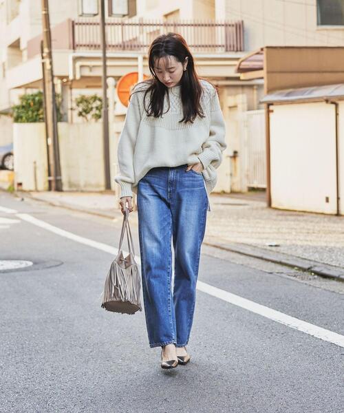 coen（コーエン）の「［洗える］タンショクキュウシンニット#（ニット/セーター・レディース・ライトブルー/ブラック/オレンジ/オフホワイト・MEDIUM/LARGE）」の18枚目の写真