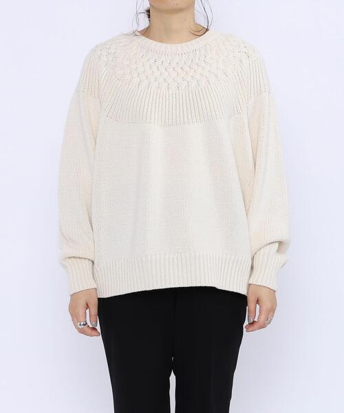 coen（コーエン）の「［洗える］タンショクキュウシンニット#（ニット/セーター・レディース・ブラック/オレンジ/ライトブルー/オフホワイト・MEDIUM/LARGE）」の18枚目の写真