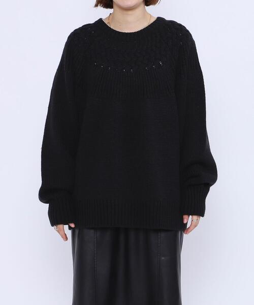 coen（コーエン）の「［洗える］タンショクキュウシンニット#（ニット/セーター・レディース・ブラック/オレンジ/ライトブルー/オフホワイト・MEDIUM/LARGE）」の19枚目の写真