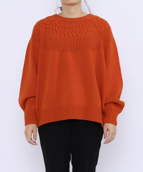 coen（コーエン）の「［洗える］タンショクキュウシンニット#（ニット/セーター・レディース・ブラック/オレンジ/ライトブルー/オフホワイト・MEDIUM/LARGE）」の20枚目の写真