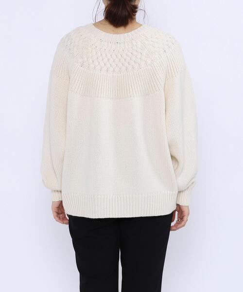 coen（コーエン）の「［洗える］タンショクキュウシンニット#（ニット/セーター・レディース・ブラック/オレンジ/ライトブルー/オフホワイト・MEDIUM/LARGE）」の11枚目の写真