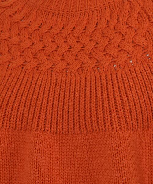 coen（コーエン）の「［洗える］タンショクキュウシンニット#（ニット/セーター・レディース・ブラック/オレンジ/ライトブルー/オフホワイト・MEDIUM/LARGE）」の6枚目の写真